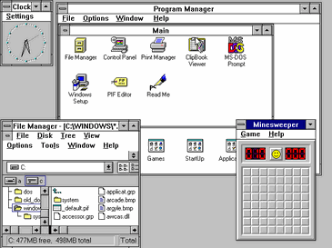 Windows 3.11 workspace