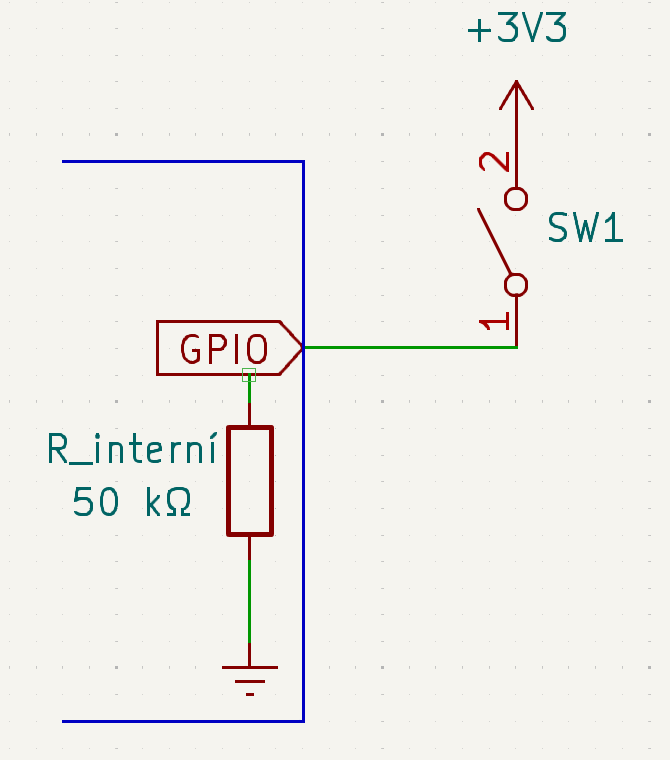 interni pulldown vstup