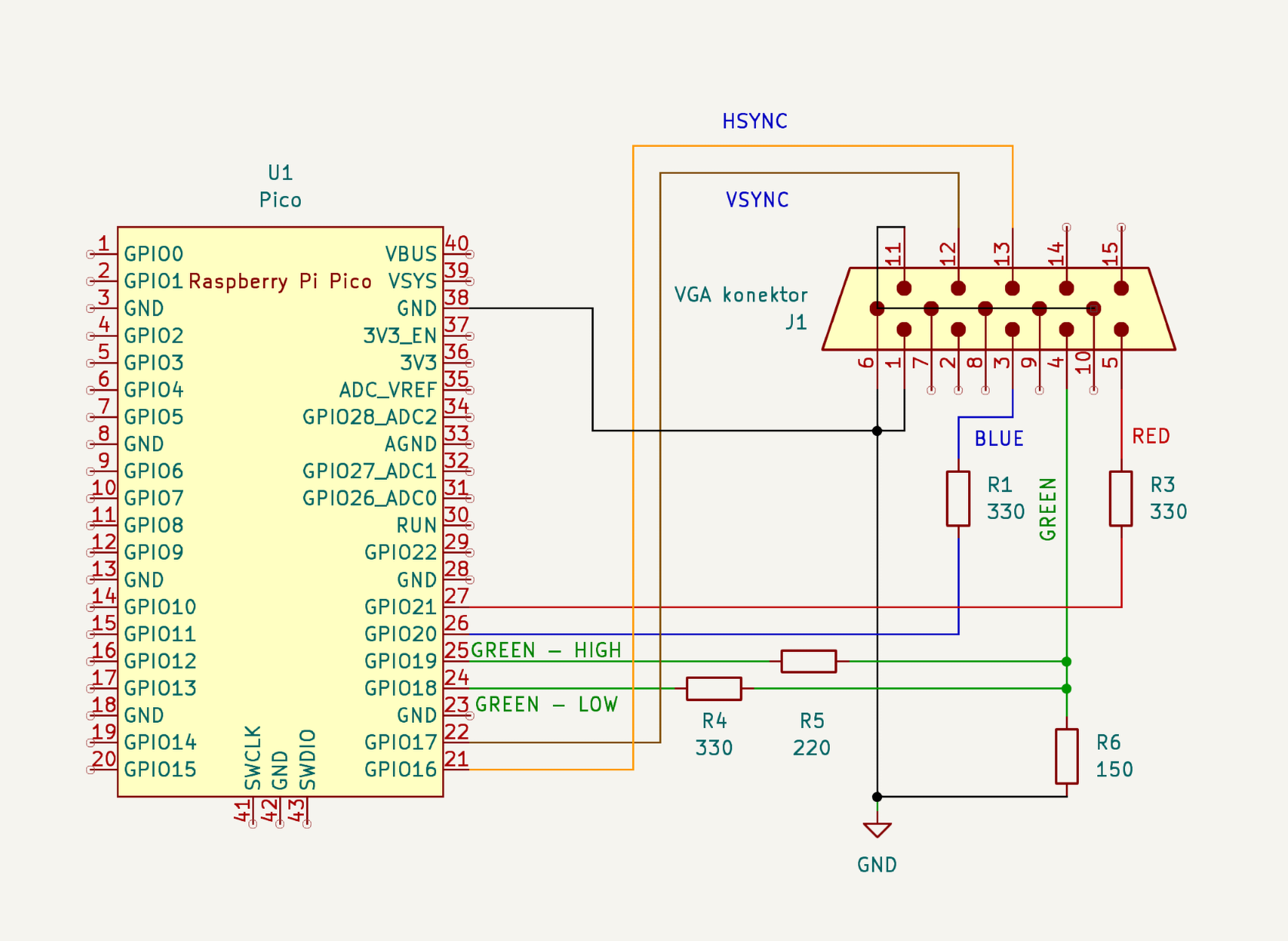 VGA16 schema