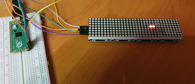 pico7219 breadboard