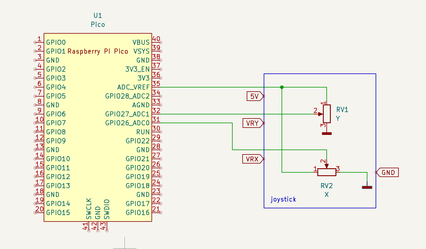 simple joystick schema